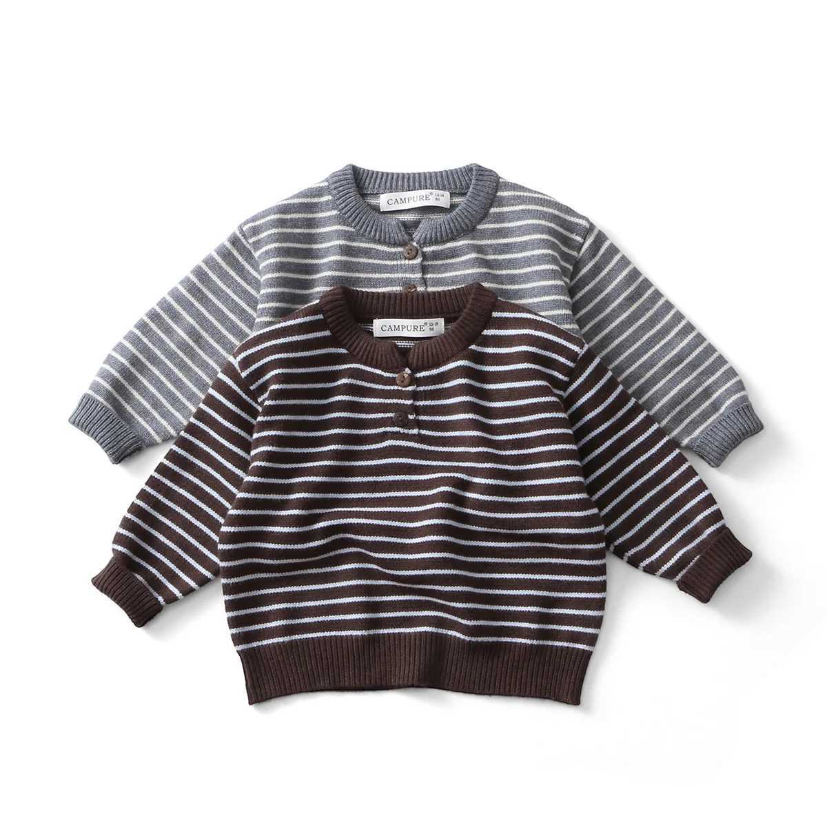 LILIIGIRL 2025 Kids Sweaters Striped Boys Knit Pullover Brief Style Boys Sweaters Casual Style Girls Knitwear 16 Y C251023