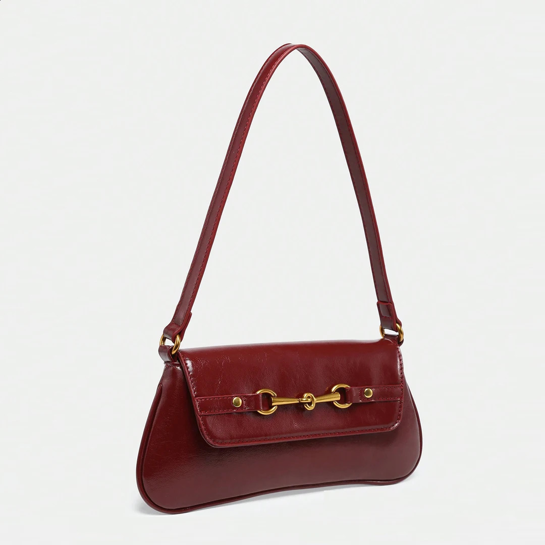 Underarm Bag Fashionable and Versatile Solid Color Artistic Stick Elegant Retro Leopard Pattern Shoulder 251014