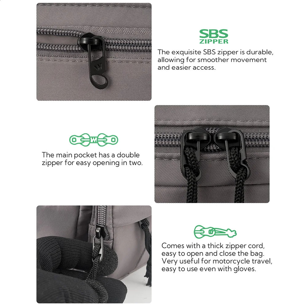 WATERFLY Fanny Pack Waist Packs Large Crossbody Belt Bag For Women Men with 7 Zipper Pockets Strap Waist Bags Hip Pack251023