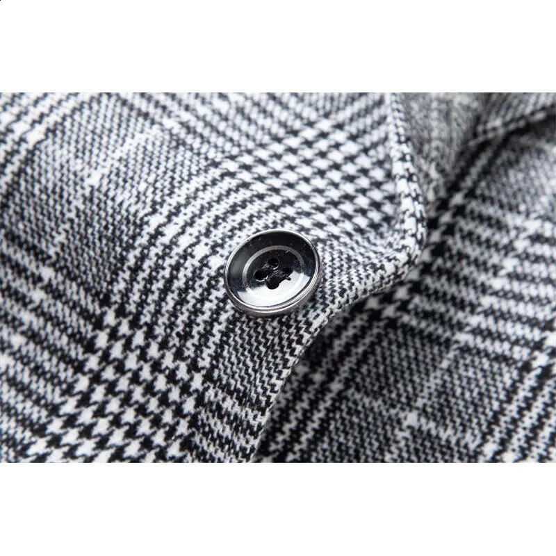 Business Dinner Gentleman Slim Group Dress Fashion Men British Style Man Plaid Blazer 251023