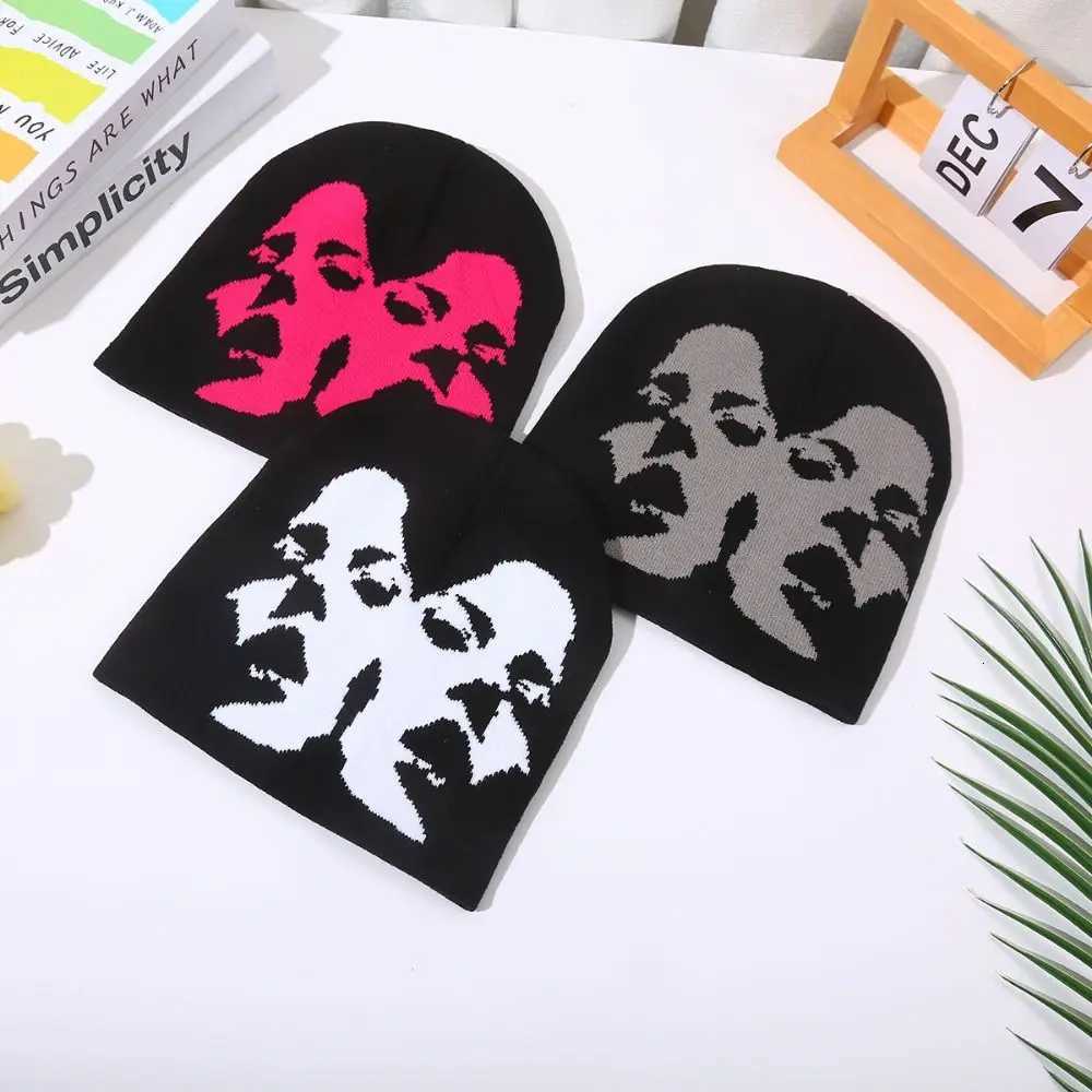 Gift Printing Knitting Cap Hat Y2k Beanies Bonnet Acrylic Couple Warm Hats Keep warm Casual Skullies Men WomenXJ251023