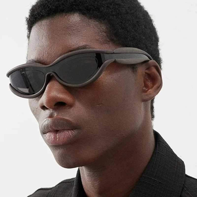 Y2K Vintage Luxury Brand Designer Double Color Cat Eye Sunglasses Women For Men Sun Glasses Trend Punk Popular Small Frame ShadeW251023