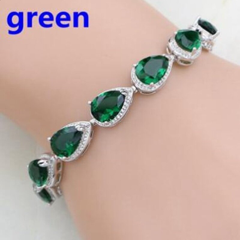 New Fashion Trend Womens Simple Inlaid Rainbow Bracelet