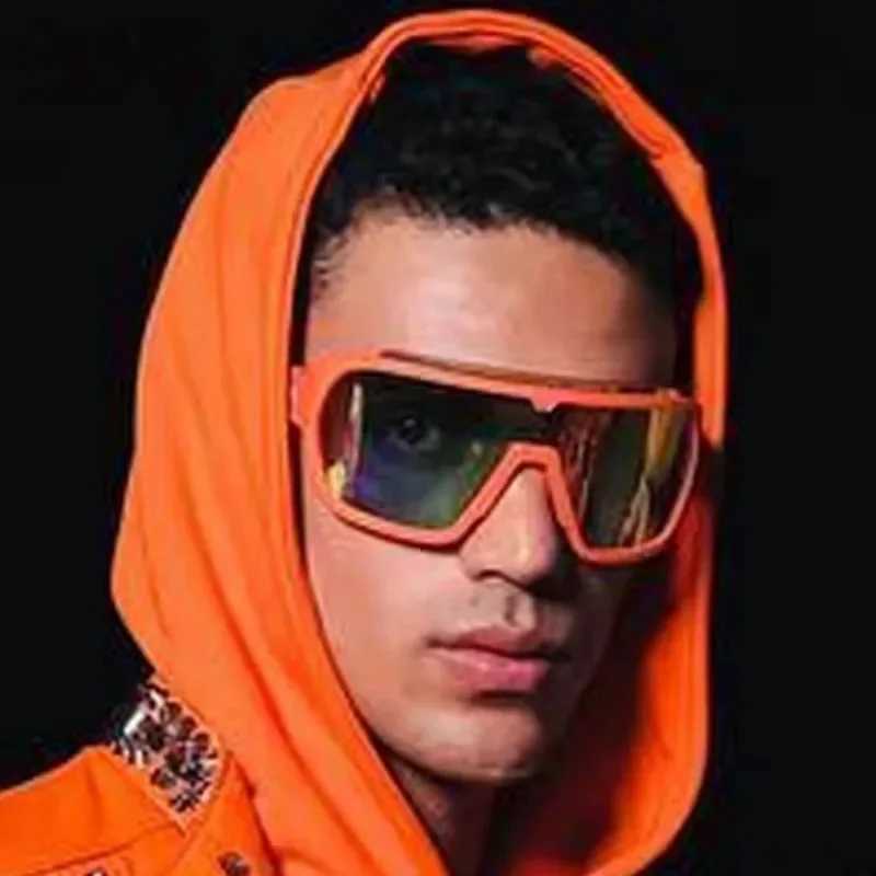 y2k Oversized One Piece Sunglasses Women For Men Male Luxury Brand Designer Vintage Punk Outdoor Sport Goggle Sun Glasses UV400W251023