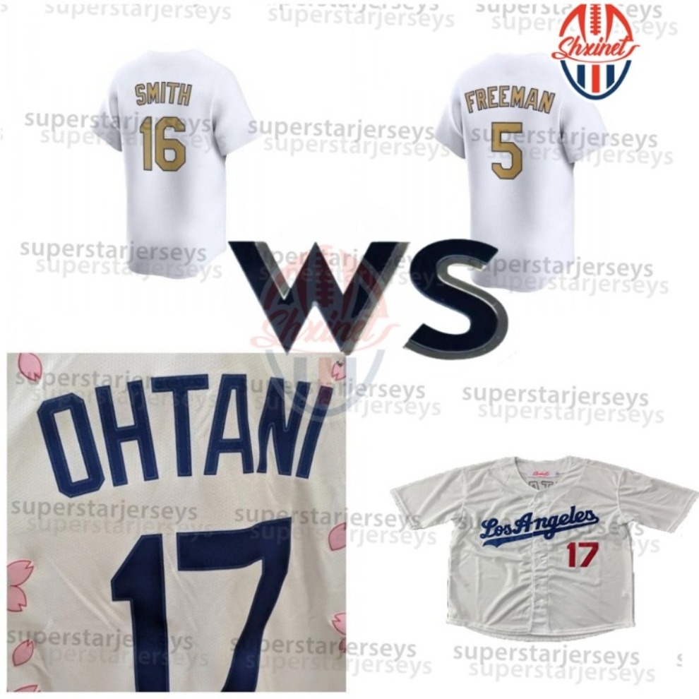 2025 World Series Baseball Jersey 17 Shohei Ohtani Mookie Betts Teoscar Hernandez Roki Sasaki Tommy Edman Hyeseong Kim Freddie Freeman Smith Edman