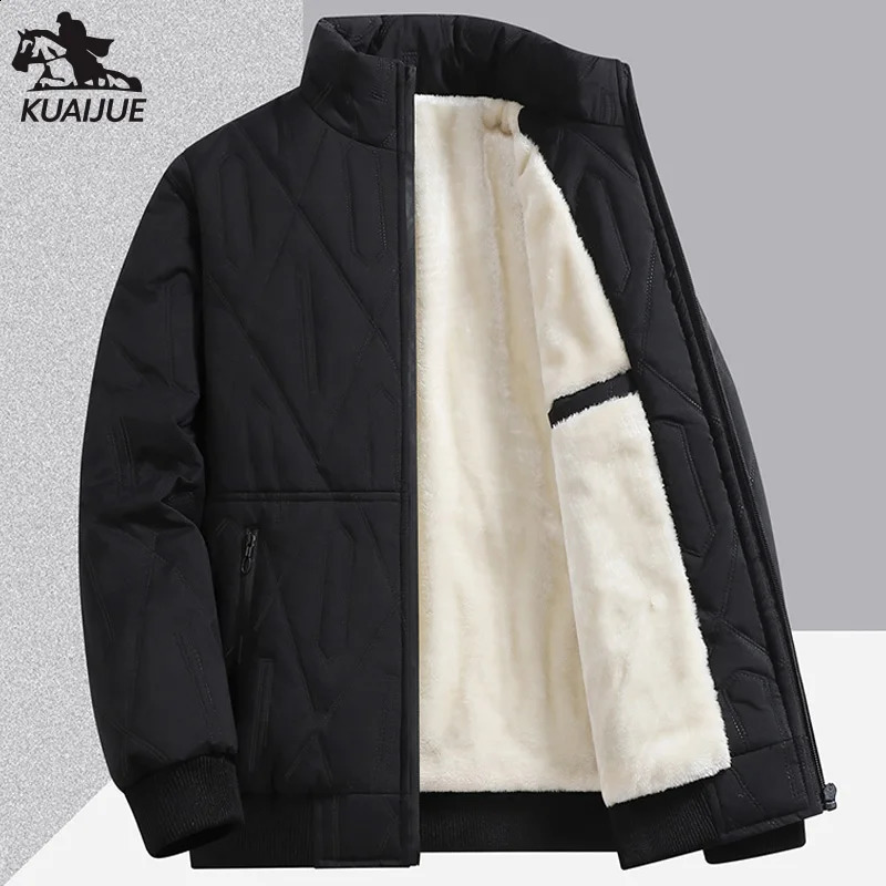 Mens Jacket Stand Collar mens Parka Winter down jacket fleece Warm Jackets men business leisure coat baseball coats 2569 251023