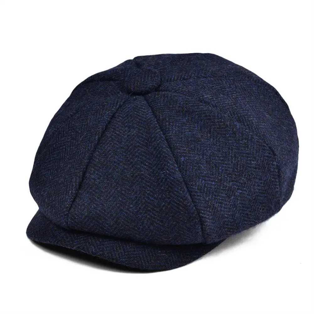JANGO Kids Newsboy s Small Size Boy Woon Tweed Flat Herringbone Girl Infant Toddr Youth Beret Hat for ChildW251023