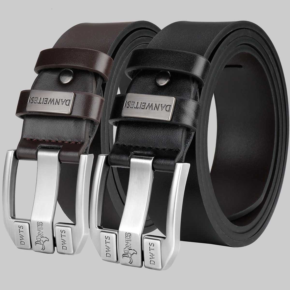 New mens belt mens highquality belt mens versatile belt luxurious needle buckle authentic vintage denim styleXJ251023