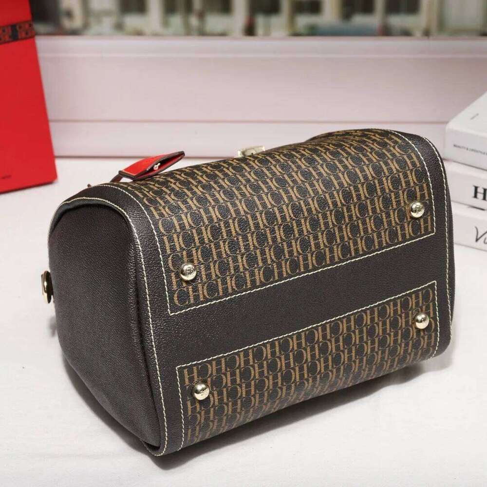 CH Real Comfort Texture Handbag Niche Brand High-End Boston Handheld 2025 Designer New Trendy Women's Crossbody Bag