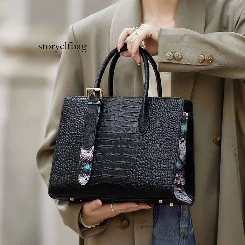 New Arrived Genuine Leather Handbag Classical Single Shoulder Bag Business Fashion Women Purses High Quality#YC361