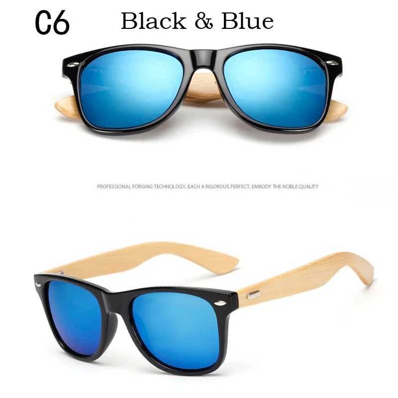 16 color Bamboo Sunglasses Men Wooden Sunglasses Women Brand Designer Mirror Original Wood Sun Glasses retro de sol masculinoW251023