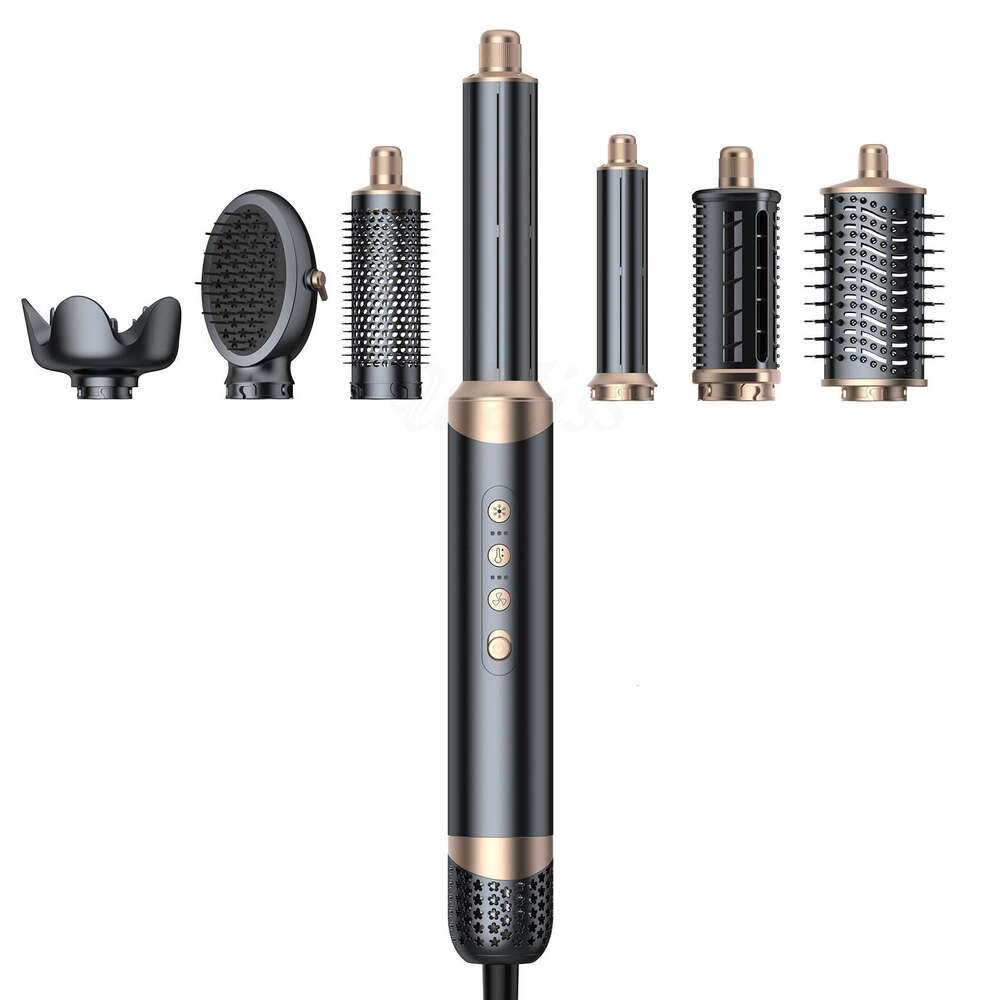 Famous Brand Designer In Negative Ion Hot Brush Multifunctional Air Curler High Speed Power Hair Dryer Curling Iron Straightener