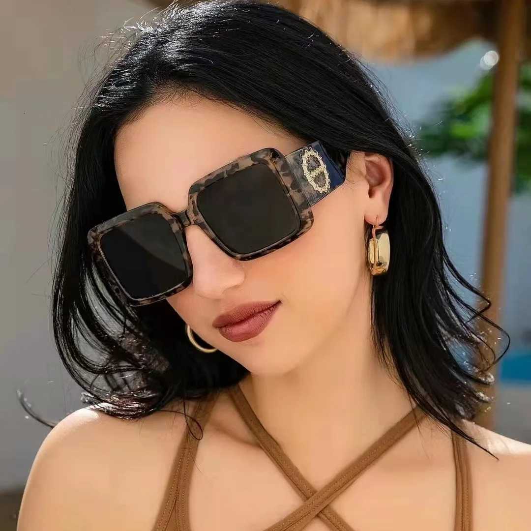 New Oversi Square Sunes Wen Fashion New Vintage Big Frame S Men Sun es UV400 Eyewear Ocos Gafas De SolW251023