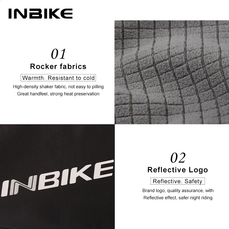 INBIKE Winter Mens Cycling Pants Thermal Road Bike Clothing Man Windproof Bicycle Trousers MTB for Riding Running 251023
