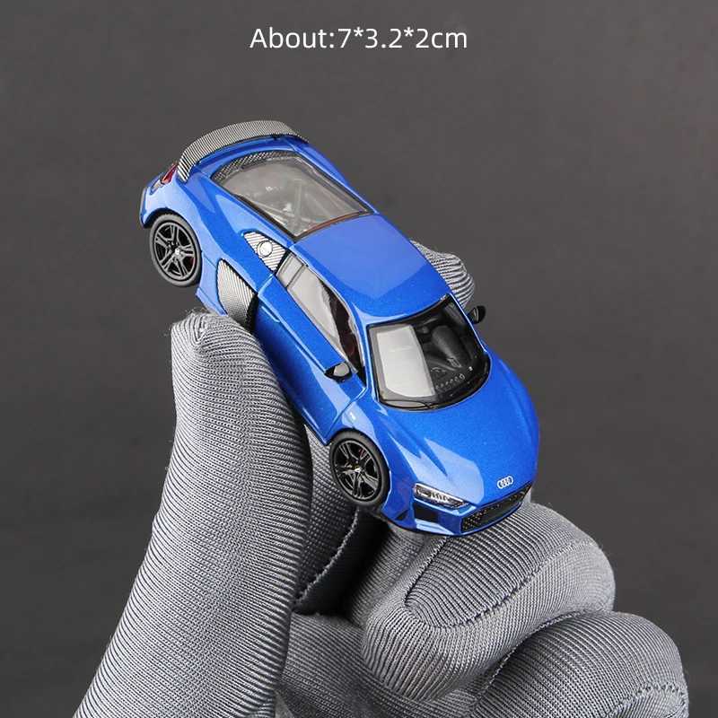 Massdi 164 Audi R8 V10 Coupe Performance 2022 Car Model Alloy Miniature Supercar Vehicle Diecast ToyT251023