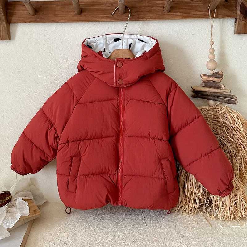 Children Down Cotton Jacket Winter Thick Warm Bread Coats Girls Boys Fashion Hooded Outerwear Kids Clothes 38 Years Y251023