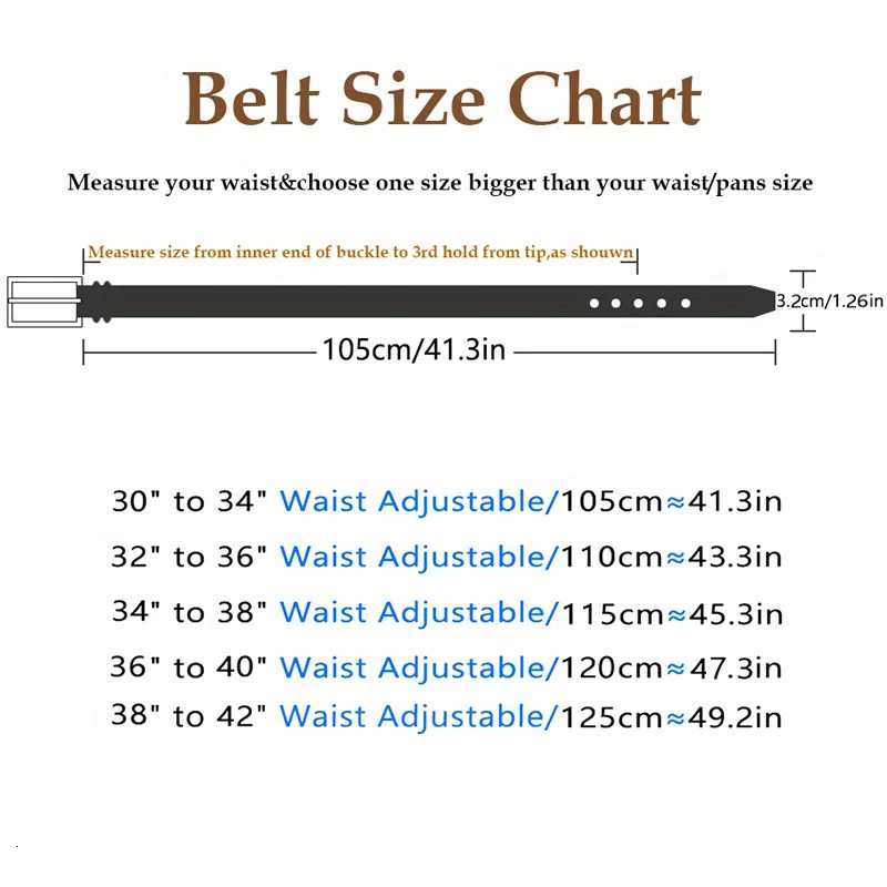 Mens genuine leather belt 1 26 a fashionable simple and durable belt gift suitable for various occasionsXJ251023