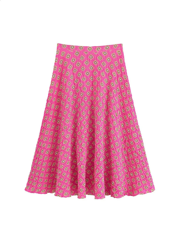 Womens 2025 Printed Maxi Skirts Set Sleeveless LaceUp Tank Top High Waist Baggy Skirt Boho Summer Beach Vacation Outfit 251016