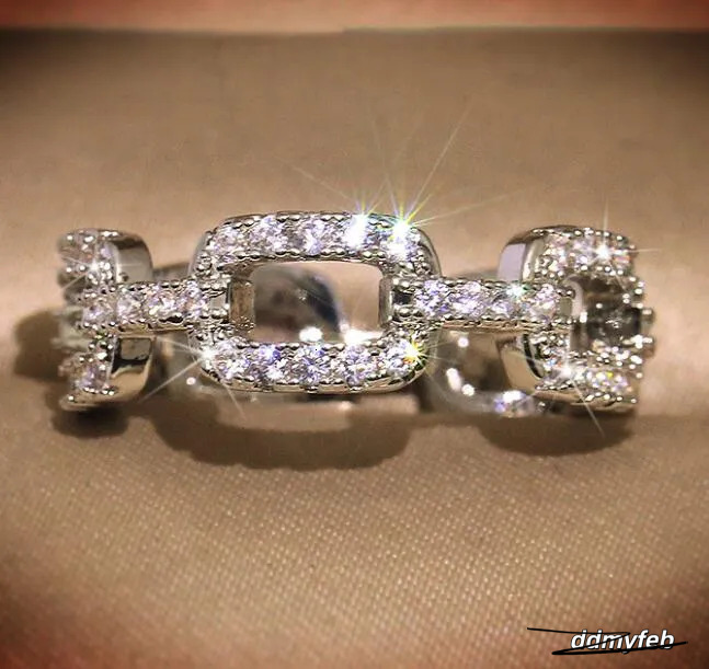 Sterling Sier CZ Ring Set - Elegant Cubic Zirconia Wedding Band For Women And Men Ddmyfeb