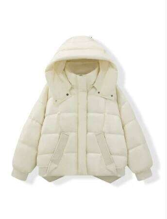 2025 Short Goose High-End Winter Satin New Style, Small Bread Down Jacket, Cold Proof Coats Designer Women