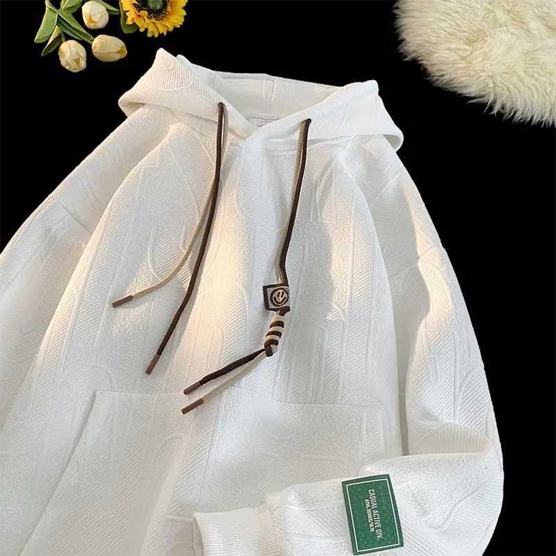 Autumn Mens Sweatshirts Long Sleeve Solid Crewneck Hoodie Male Turtleneck Streetwear Winter Warm Jacket Sport CoatsT251023