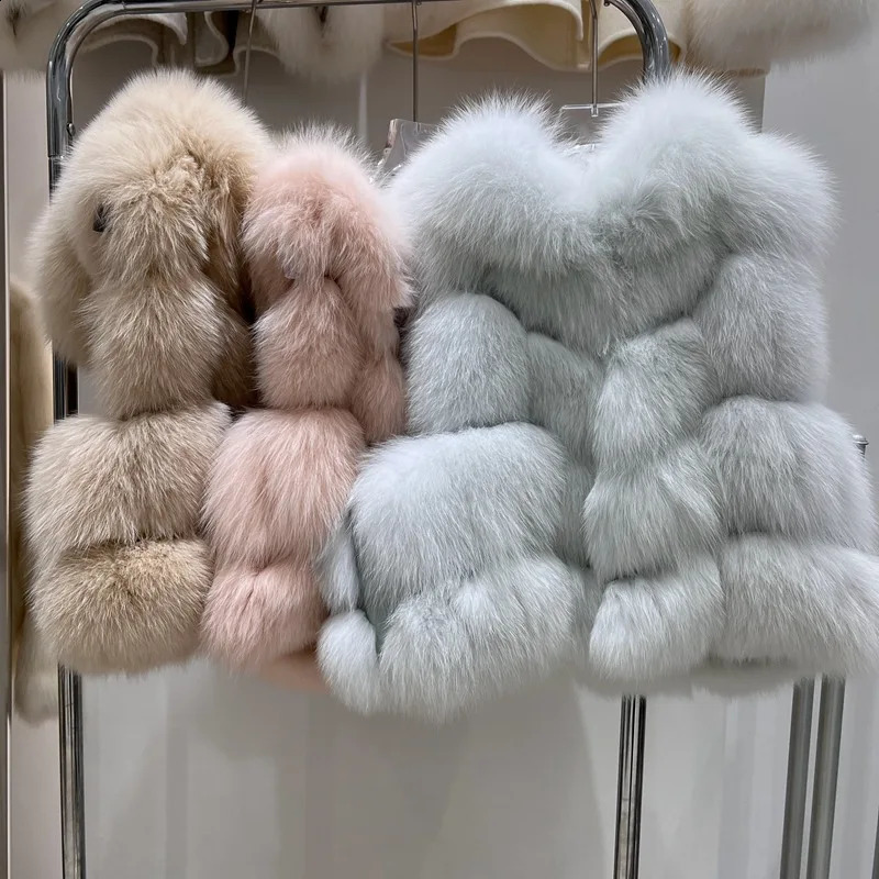 Natural Fur Vest Women Winter Coat Fashion Hoodies Thick Warm Female Short Real Sheepskin Genuine Jackets 251018