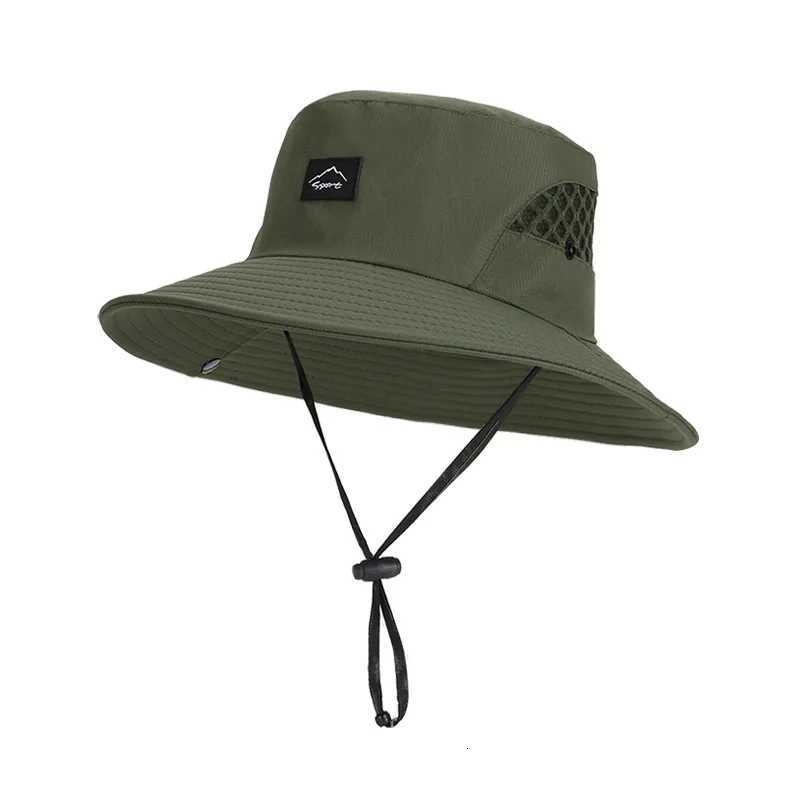 Summer Mens Breathab FIsherman Hat Outdoor Fishing Travel Ma Climbing UV Sun Protection Sunproof Bucket Hats For MenW251023