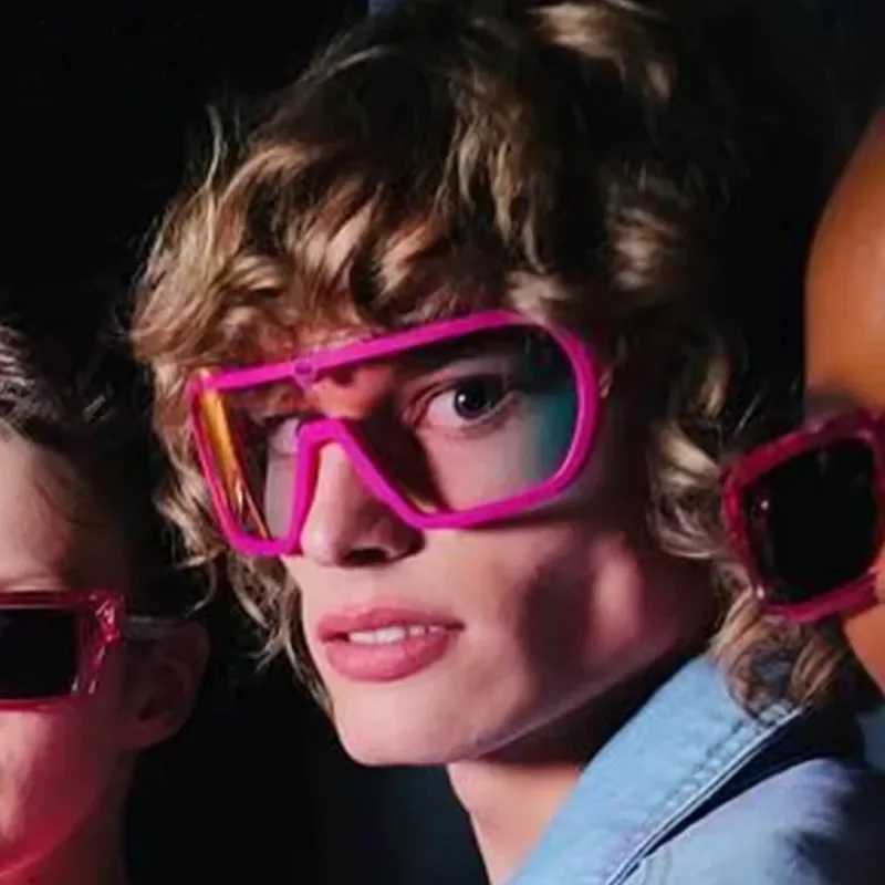 y2k Oversized One Piece Sunglasses Women For Men Male Luxury Brand Designer Vintage Punk Outdoor Sport Goggle Sun Glasses UV400W251023