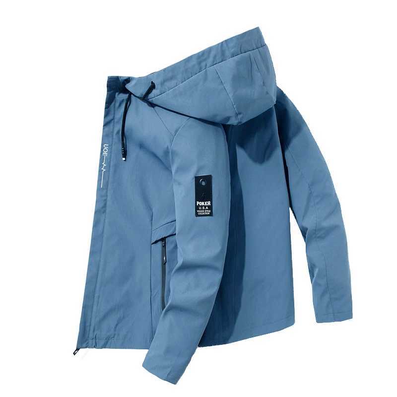 Autumn and Winter Mens Hooded Jacket Womens Waterproof Windbreaker Outdoor Fishing Fourseason Mountaineering Clothing Trend W251023