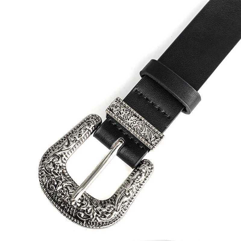 Mens and Womens Belt Fashion Rivet Punk Style Vintage Carved Buckle PU Leather BeltSubculture HipHop Y2k BeltFor Men WomenXJ251023