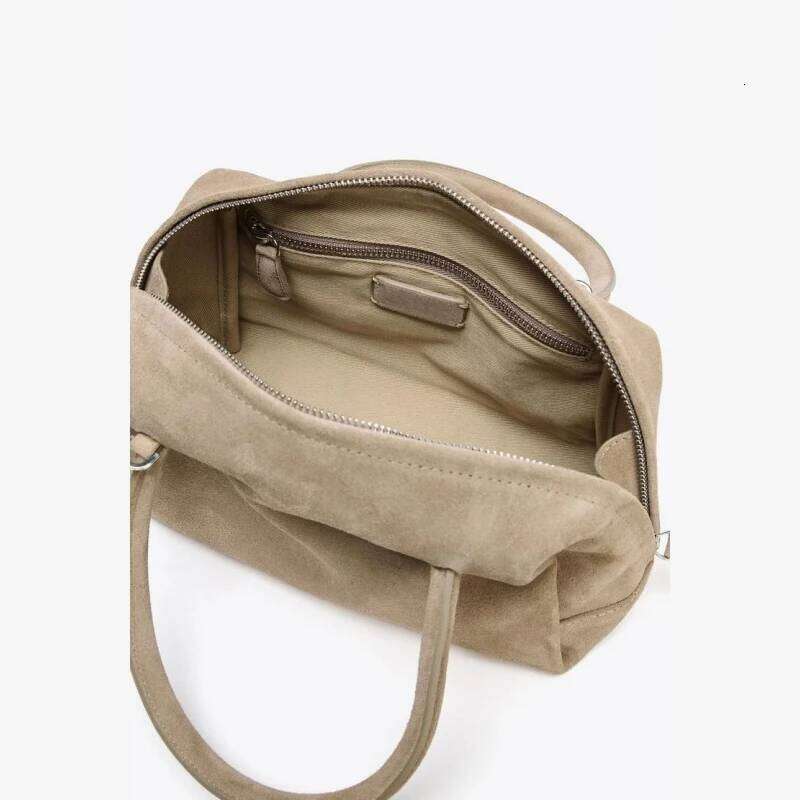 WOMEN'S SUEDE BOWLING BAG, New Fashion Handbag Purse For Women, Designer Croosbody Boston Bag for Ladies Small Totes