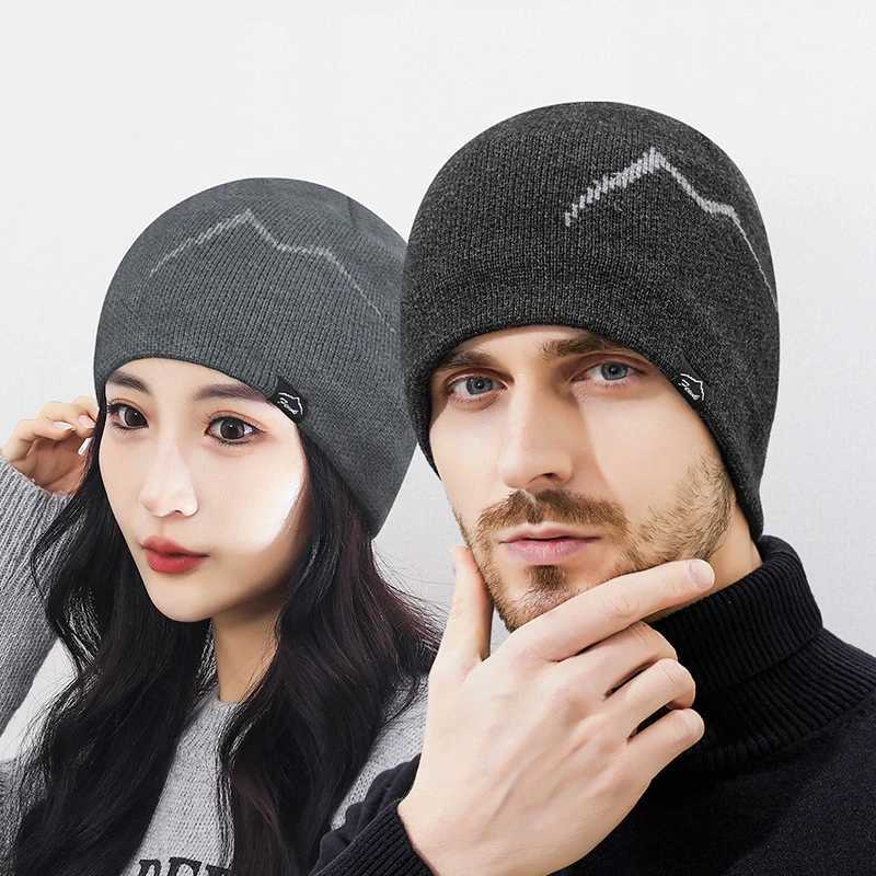 Winter Street Leisure Thick Warm Knit Cap European American Style Fashion Beanie Hat High Elasticity Outdoor Travel Couple HatsXJ251023