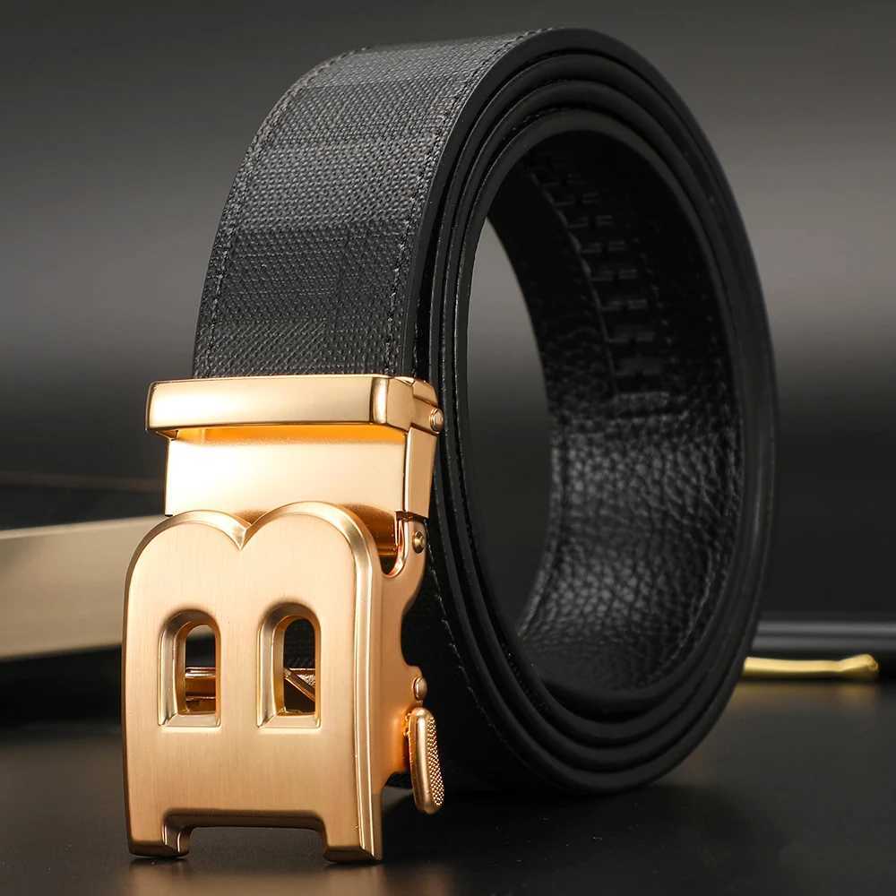 High Quality Designers Business Mens belt Luxury Brand Famous Male brand Belt Buckle Canvas Genuine Leather Belt for men jeansXJ251023