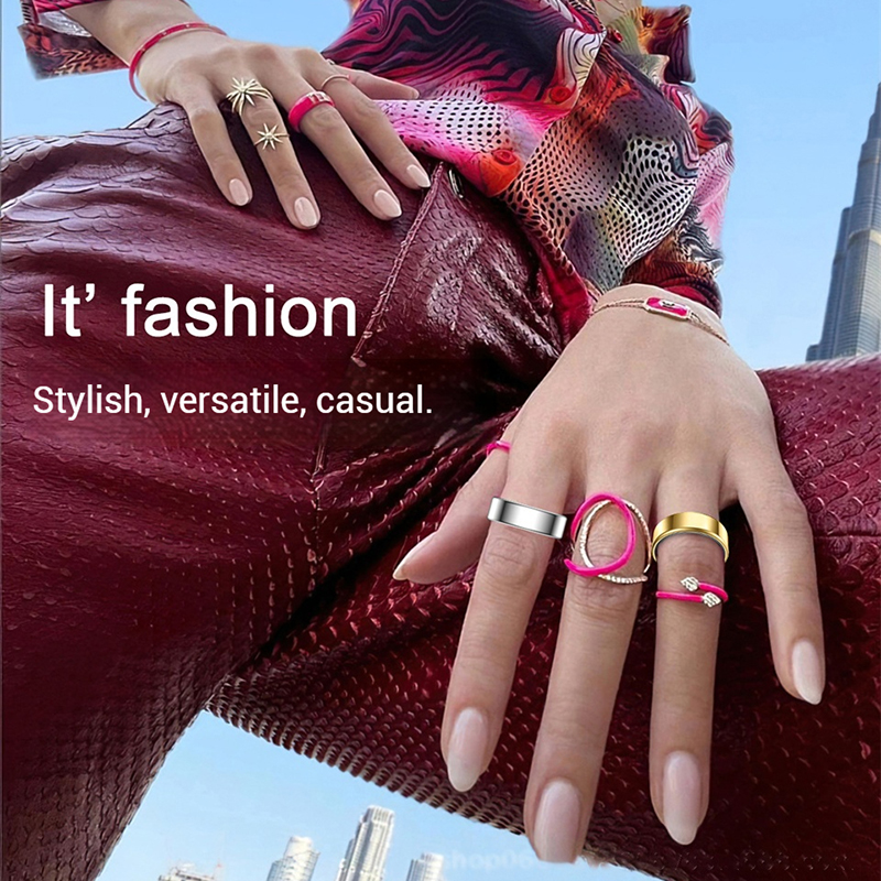 R99 Classic Ring Fashion Mens and Womens Fitness 17.4mm 18.2mm 19mm 19.9mm Ring 5ATM Waterproof Multi Mode Sports Rings For Android iOS