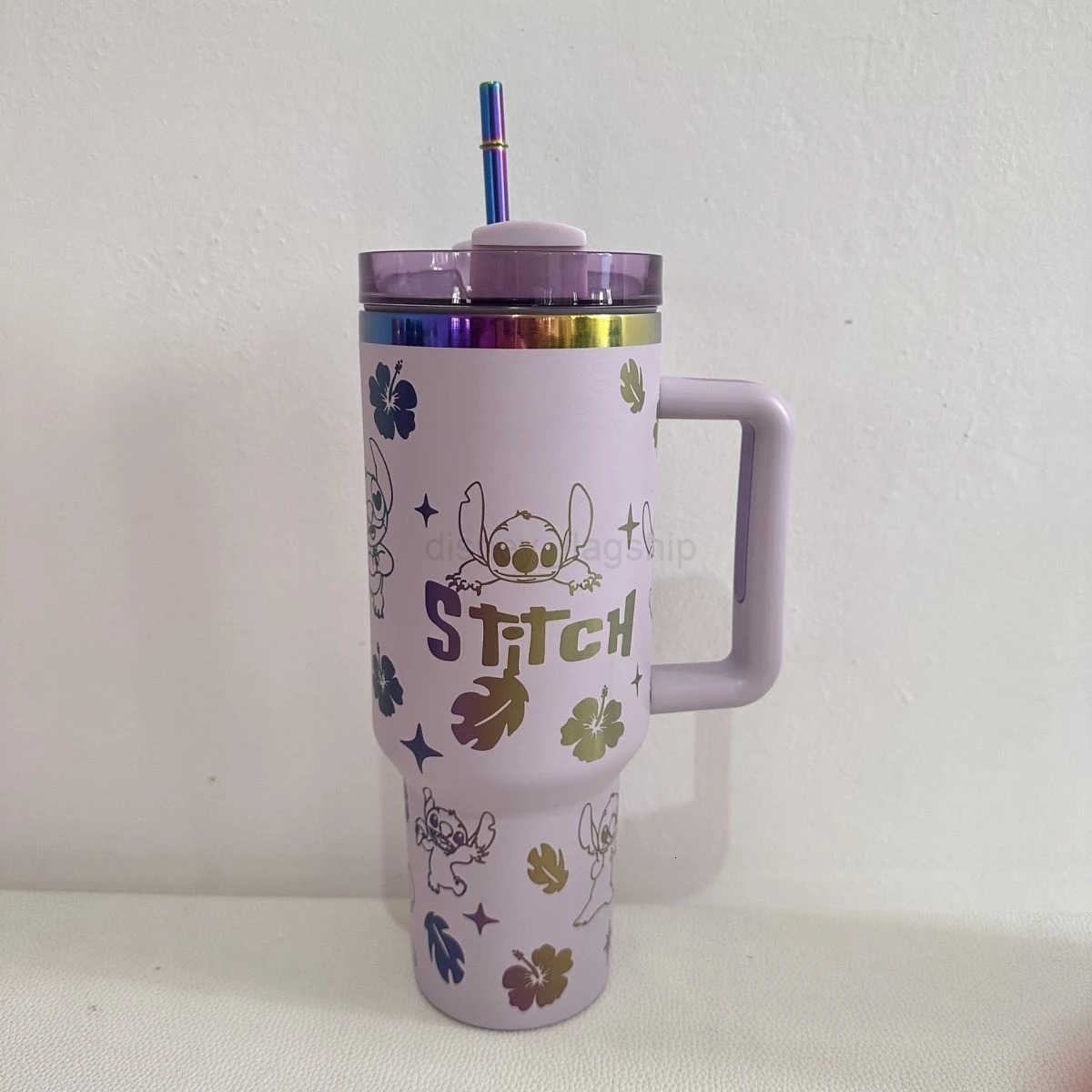 Disney Stitch Thermos Mug 40oz Large Capacity Vacuum Insulated Tumbler Cartoon Stainless Steel Straw Bottle Portable Thermal CupXJ251023 - view 6