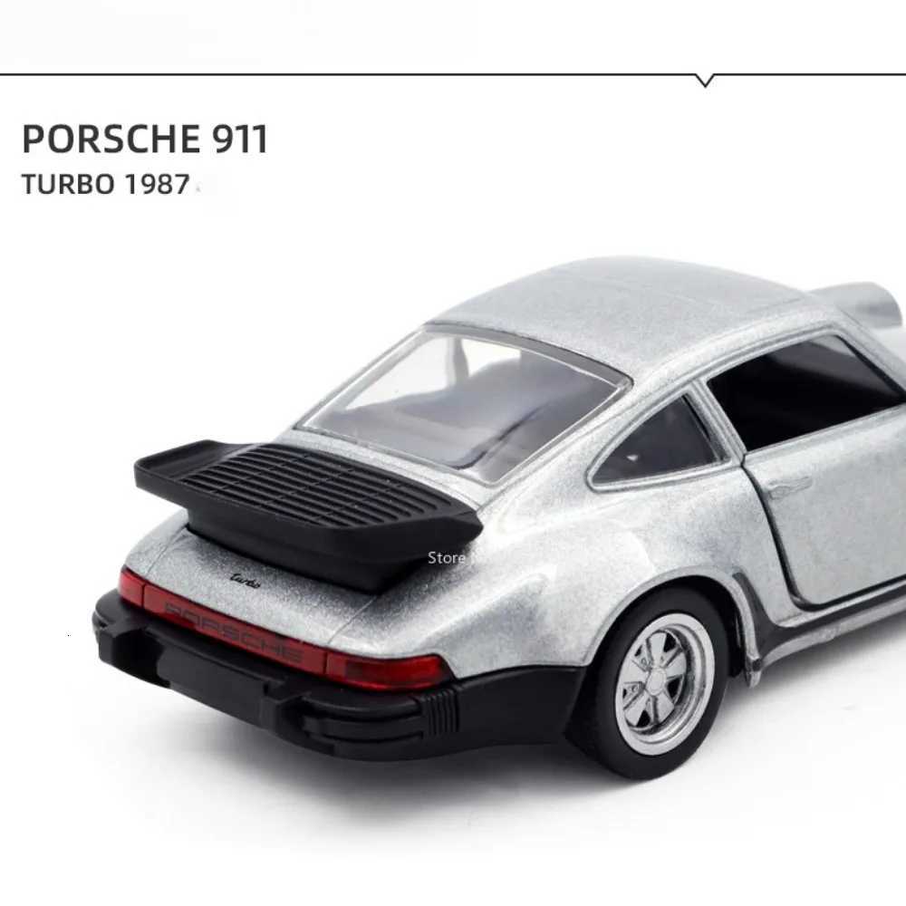136 Scale Porsche 911 Turbo Toy Car Model Alloy Diecast Retro Racing with Pull Back Scale Model Car Toy for Boy Gift CollectionT251023