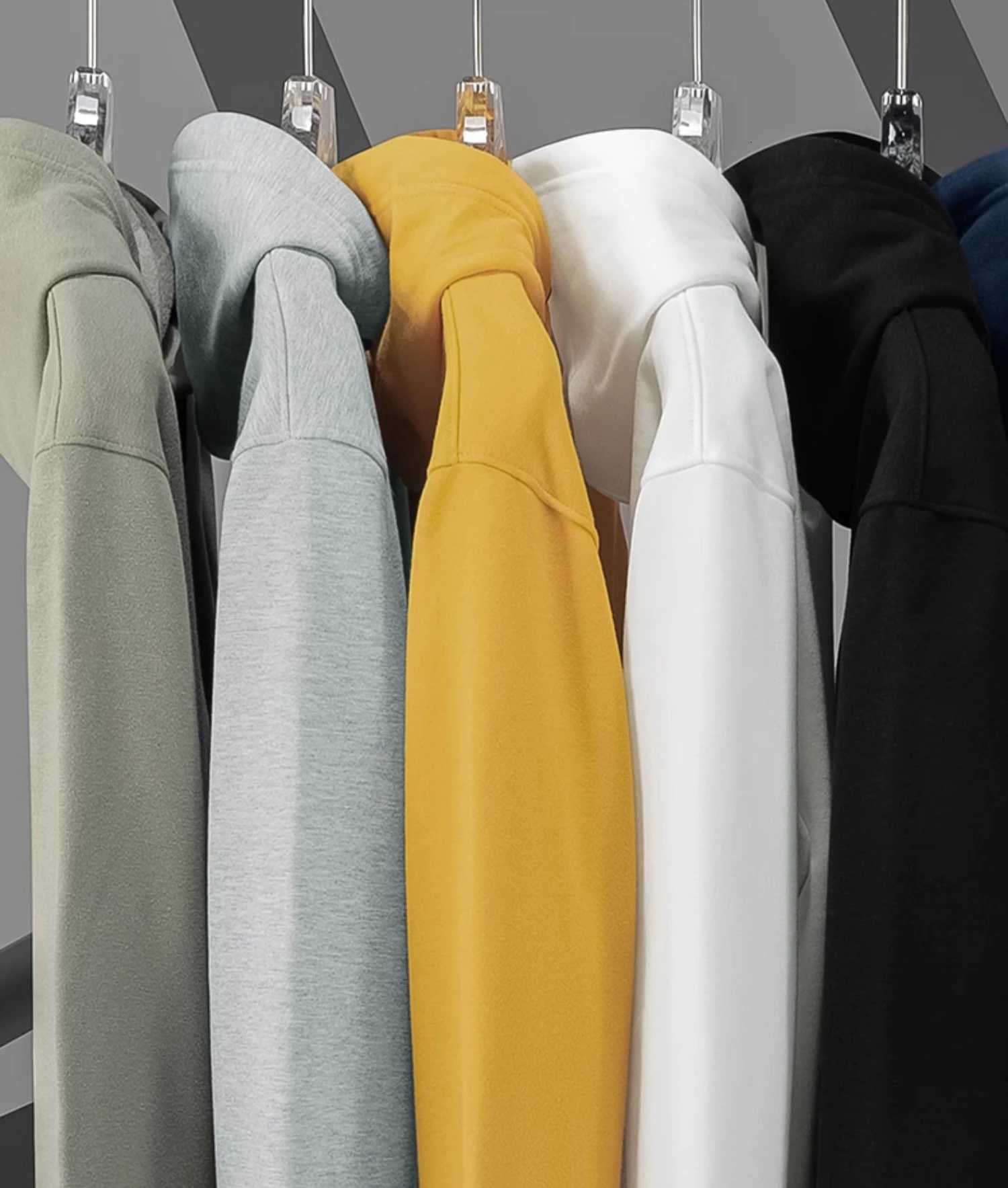 High Quality Solid Color Hoodie Mens Autumn and Winter Hot Casual Simple Comfortable Sweatshirts Daily Outdoor WearT251023