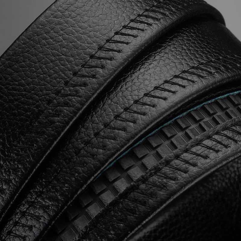 Mens Business Leisure Automatic Buckle Leather Belt 120cm Extended New Fashionable Versatile High Quality PU Leather Work BeltXJ251023