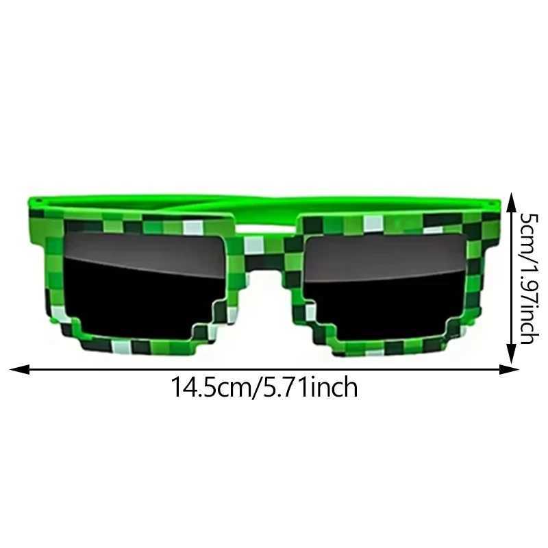 112Pcs Pixel sunglasses Retro Pixel glasses Adult boys and girls Photo props birthday party suppliesW251023