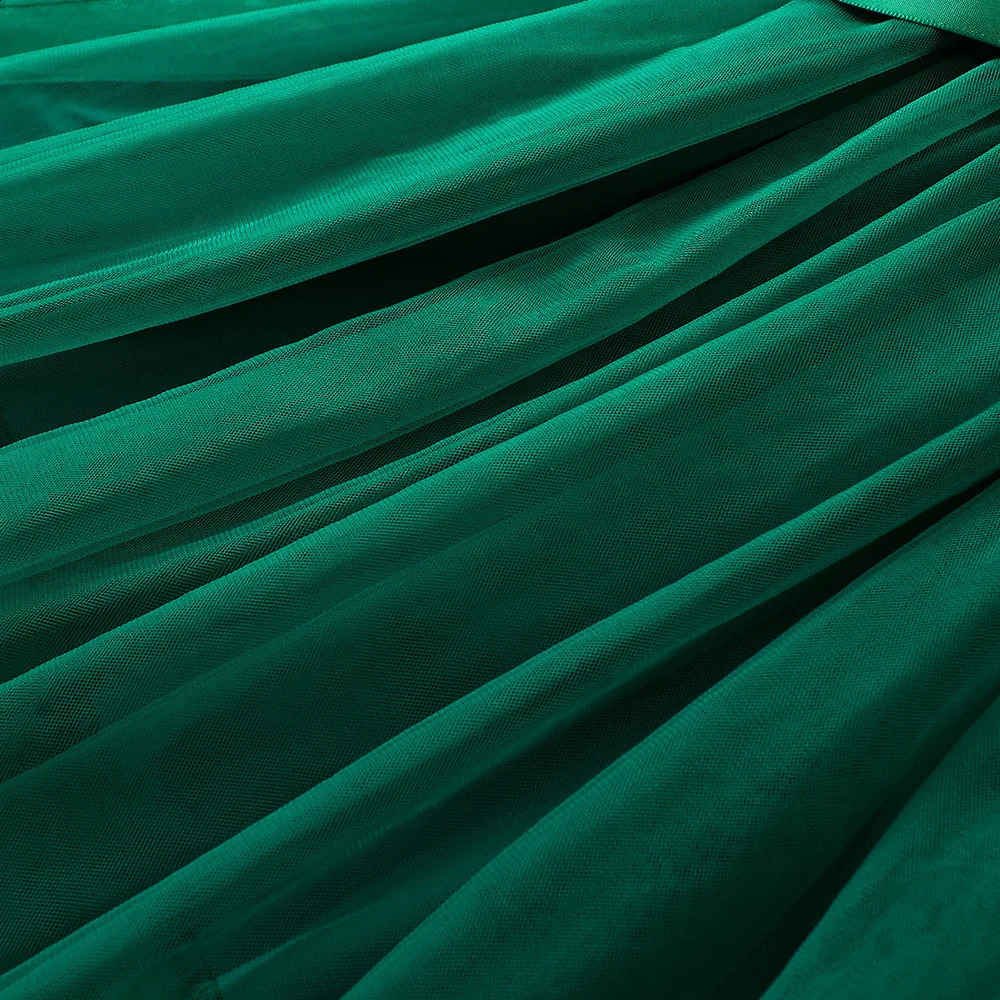 Kids Girls Christmas Dress Long Sleeve Outfits Toddler Girl Winter Clothes Party Dress Sheer Tulle For 2 3 4 5 6 7 Years 251022