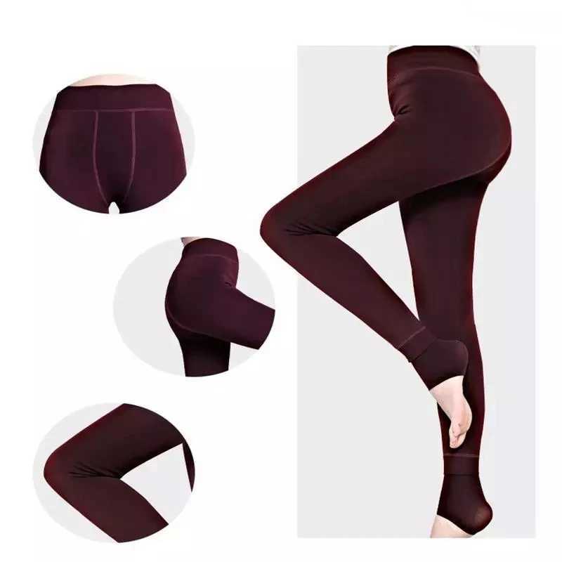Warm Winter Leggings S5XL Large Size Women Warm Velvet Pants Leggins High Waist Thick Legging Winter Pant Trousers Women LegginT251023