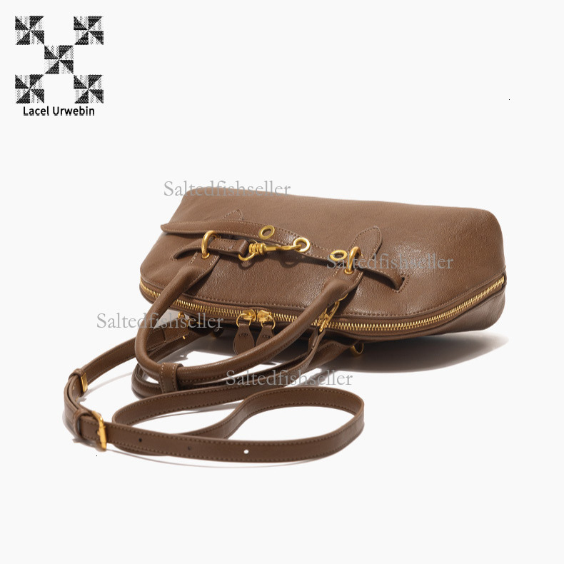 Lacel Urwebin Autumn New Minimalist Women's Handbag Designer Luxurious Fashion Versatile Shell Bag Large Capacity Splicing Solid Color Shoulder C