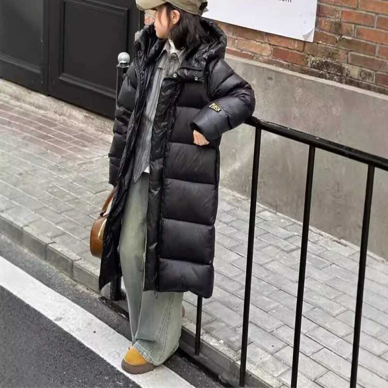 Long Padded Down Jacket for Boys and Girls Thick Parkas Hooded Warm Coats Black Child Winter Clothes Baby SnowsuitT251023