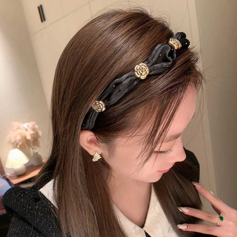 2025 New lia Temperament Hair Bands for Wen Vintage Pleated Bowknot band Girls Fashion Hair Bands Hair Accories Y251023