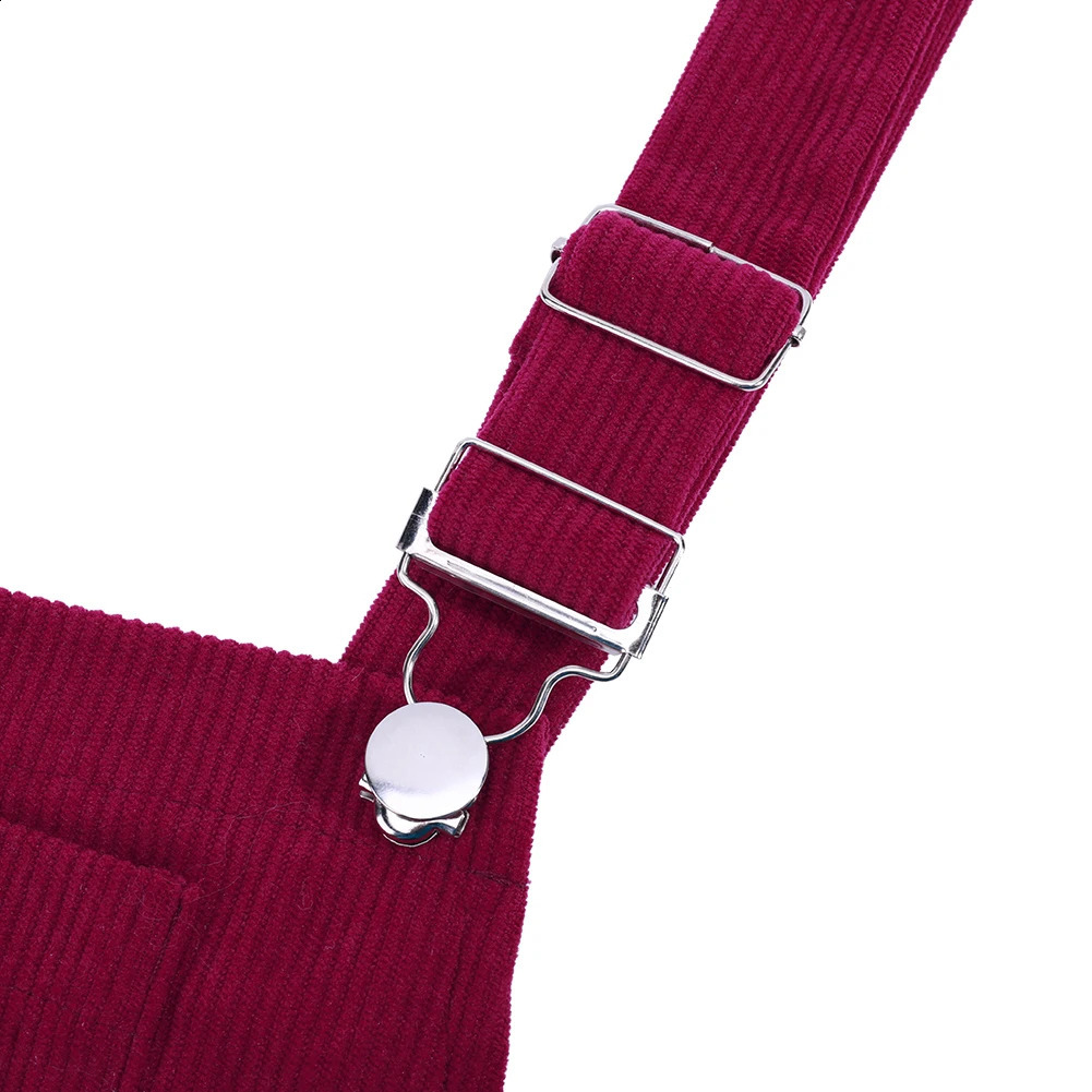 Womens Sleeveless Corduroy Pinafore Bib Overall Mini Dress A Line Cute Jumper Dress Pockets For Teenager Adjustable Shoulder 251023
