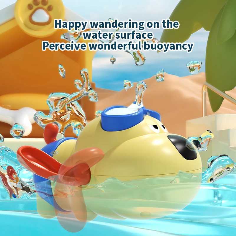 Childrens Bath Time Fun Spring Winding Toy Waterloving Dogs Bathroom Plaything Interactive Bathtub Toy for Kids J251023