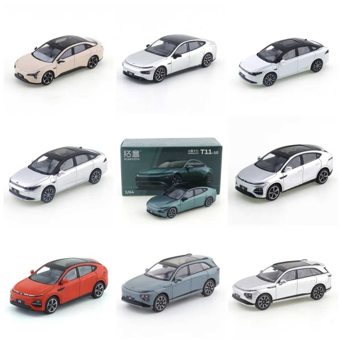 XCARTOYS 164 Xiaopeng G9 P7 G6 Xingyue Silver Metal Alloy Diecast Car Model Boys Toy Gift Christmas Gift Collection BoysT251023