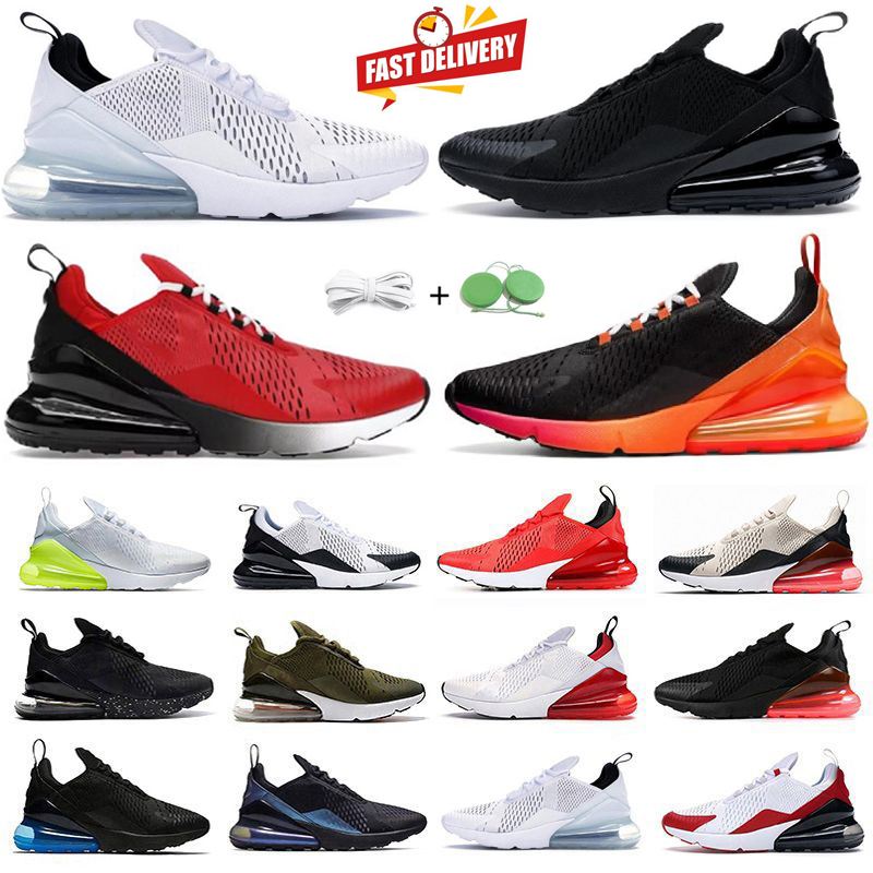 270 Running Shoes Men Women 270s 27c Sneaker Core Triple Black White University Blue Red Anthracite Barely Rose Light Bone Olive Navy Man Trainers Sports Sneakers