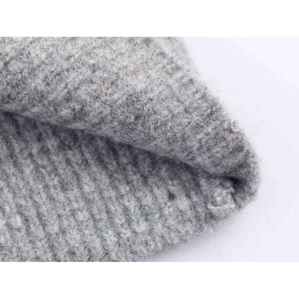 Women's Knitted Jacket 2025 Women Long Sleeve Zipper Hooded Jackets High Street Short Coats Lady Autumn New Outerwears