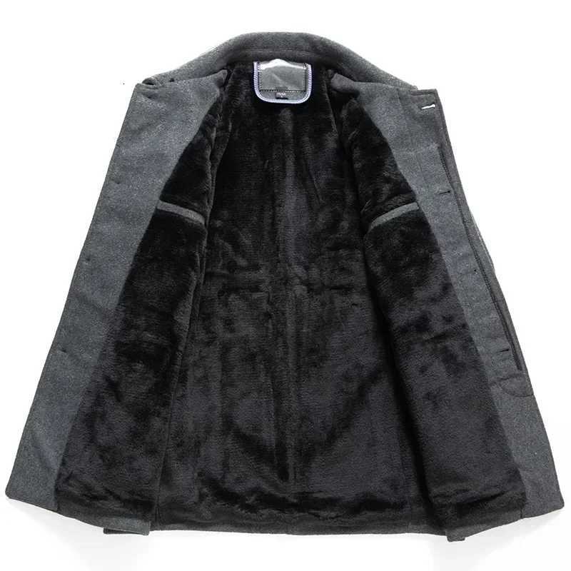 Autumn and Winter Thickened Warm Woolen Coats For Man New Mens Business Fashion British style Thickened Coat Woolen Coat W251023